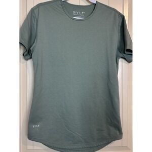 BYLT Premium Basics T-Shirt Signature Athletic Stretch Men's Sz S GUC‎ green